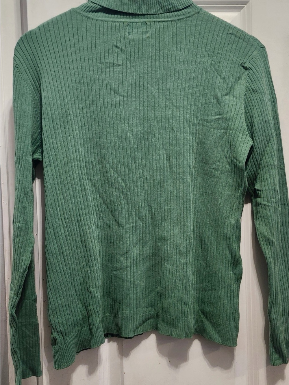 Chico's Ribbed Cowl/Turtleneck Sweater in Mint Green